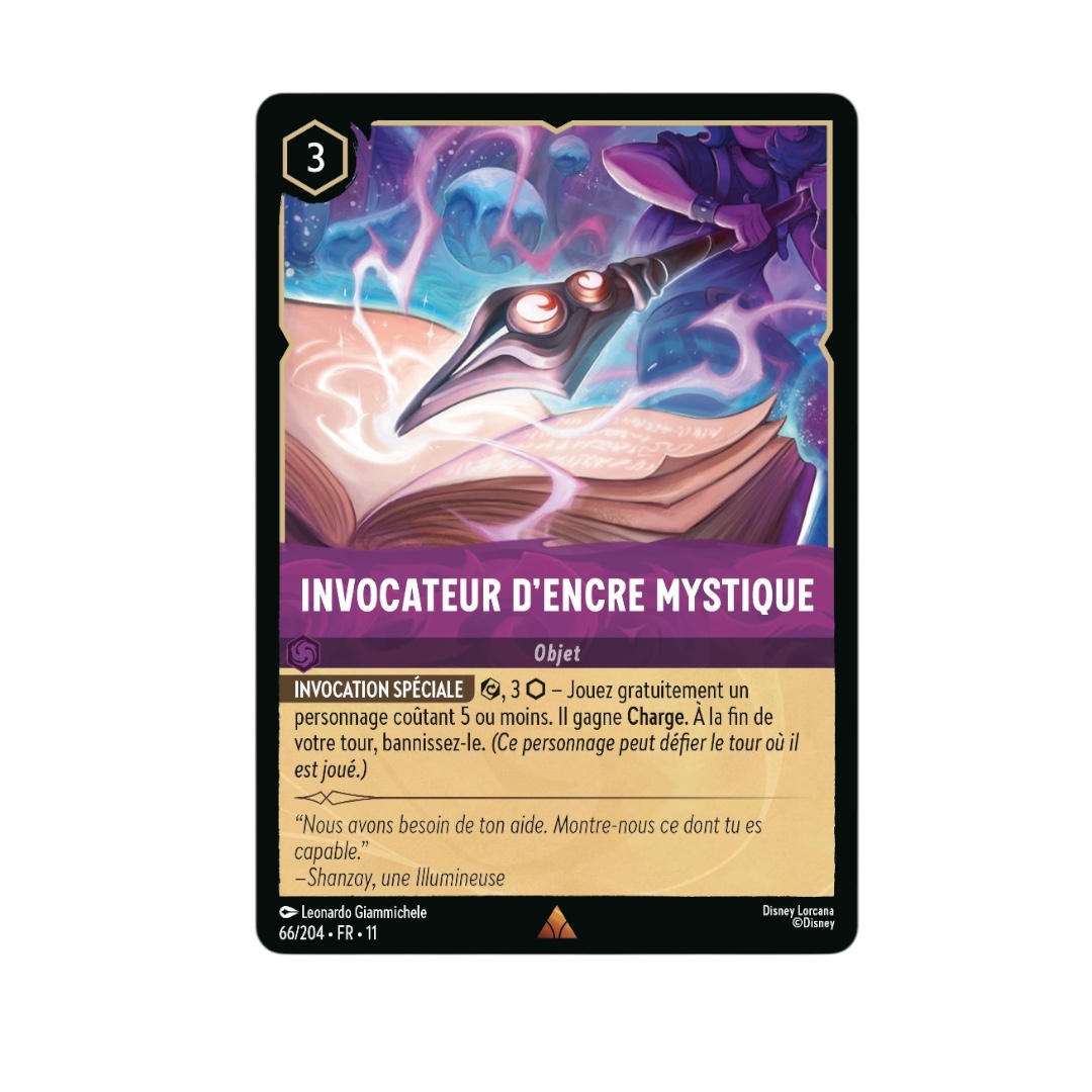 LORCANA Invocateur d'encre mystique 066/204-Fr11