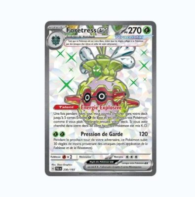 Carte Pokémon– Foretress ex–230/193-Évolutions à Paldea-Ultra Rare