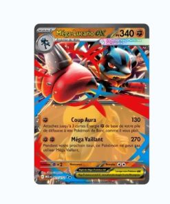 Carte Pokémon–Méga-Lucario ex–77/132-Méga-Évolution-Double Rare